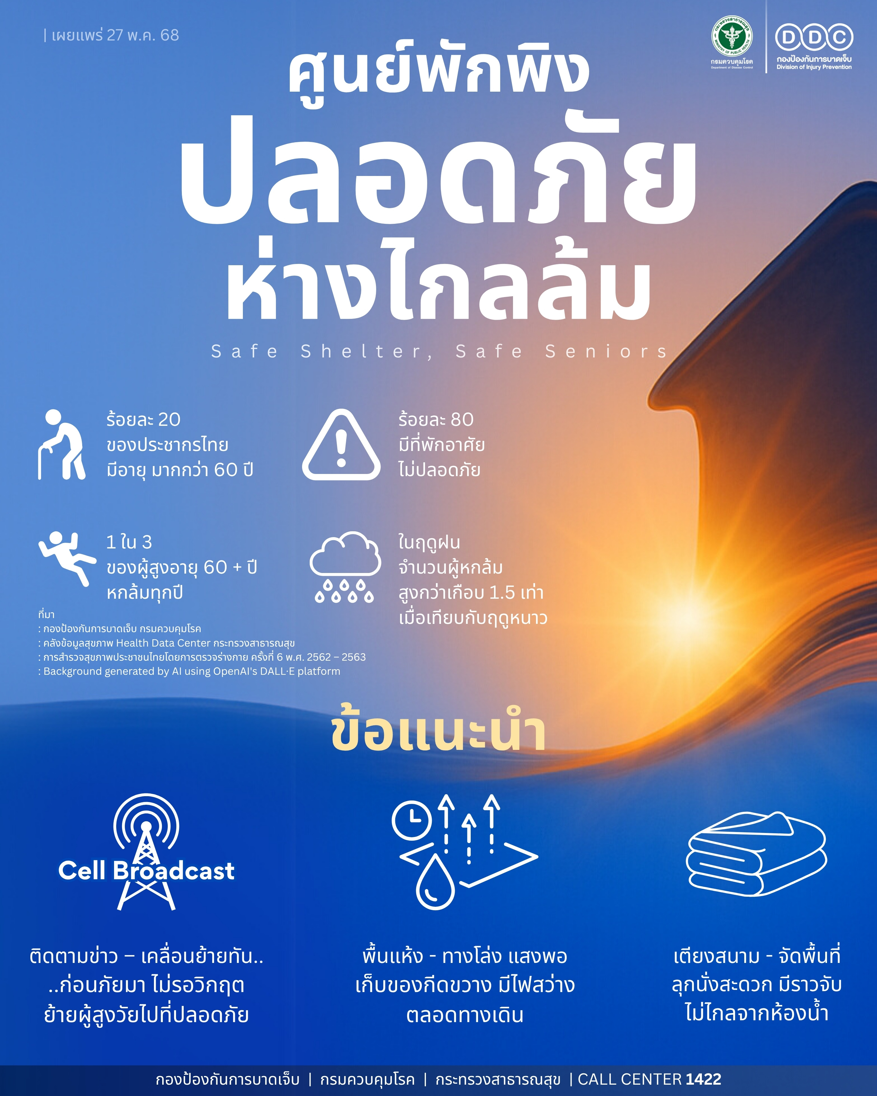 ศูนย์พักพิงปลอดภัย ห่างไกลหกล้ม